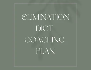 Elimination Diet Coaching Program