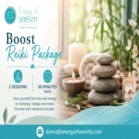 Boost: 2 Reiki sessions - 60 min each