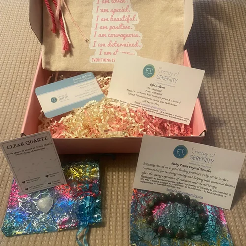 Breast Cancer Energy Empowering and Healing Care Kit