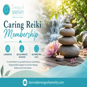 Caring: 6 Reiki sessions - 60 min each