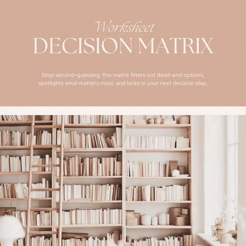 Decision Matrix Worksheet