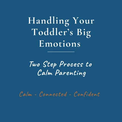 Handling Your Toddler's Big Emotions