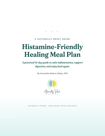 Histamine-Friendly Healing Meal Plan | 14-Day Gut & Inflammation Support Guide
