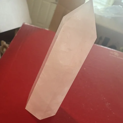 2 - 4 Inch Terminating Rose Quartz Tower Wand