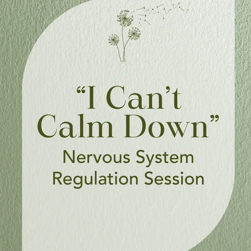 “I Can’t Calm Down” — Nervous System Regulation Session