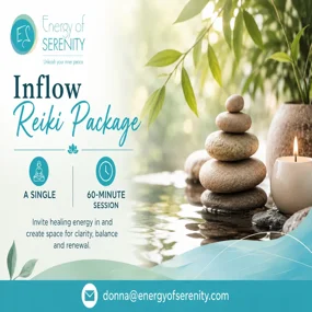 Inflow: Reiki session 60 min - virtual or in person