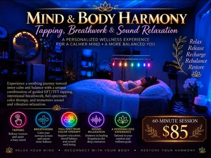 Mind & Body Harmony | Tapping, Breathwork, Full-spectrum Color, and Sound Relaxation
