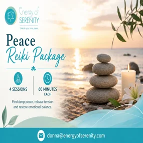 Peace: 4 Reiki sessions - 60 min each