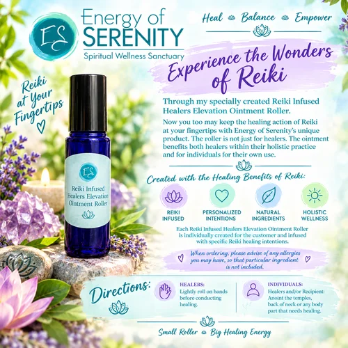 Reiki Infused Healer's Elevation Ointment Roller 10 ml