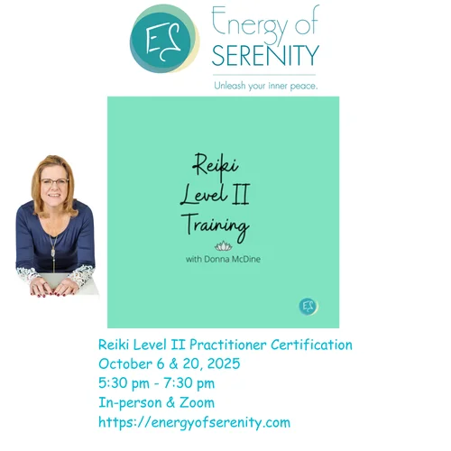 Energy of Serenity Reiki Level II Practitioner Certification