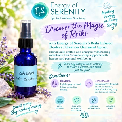 Reiki Infused Healer's Elevation Ointment Spray 2 oz
