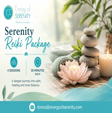 Serenity: 4 Reiki sessions - 30 min each