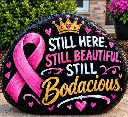 Hand Painted Stones of Hope 50Pound Boulder