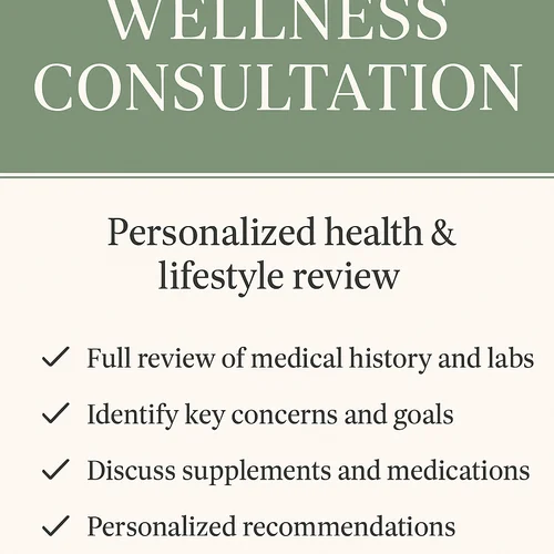 General Wellness Consultation – Personalized Health & Lifestyle Review- 60 minutes