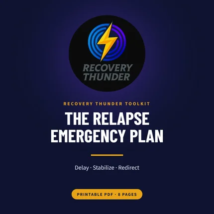 The Relapse Emergency Plan (Printable PDF)
