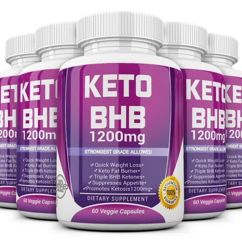 5 X KETO BHB 1200mg PURE Ketone FAT BURNER Weight Loss Diet Pills Ketosis