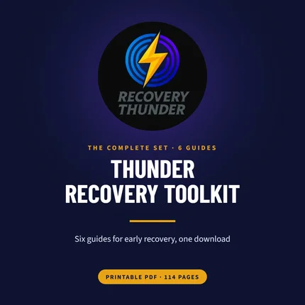 Thunder Recovery Toolkit: 6 Printable Recovery Guides (PDF)