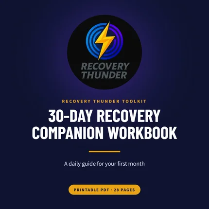 30-Day Recovery Companion Workbook (Printable PDF)